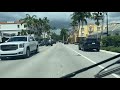 Driving around downtown Naples Florida - 5th Ave South and 3rd Street South
