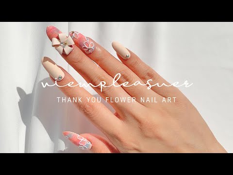 뷰확행 Live - 땡큐 플라워 네일아트 / Thank you flower Nail Art