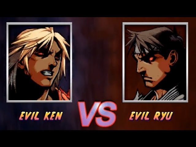 Street Fighter HD Mugen - Ryu vs Ken Gameplay Footage!! 