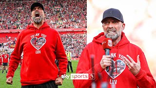 Jurgen Klopp's FULL speech at Anfield after his last Liverpool game 🔴