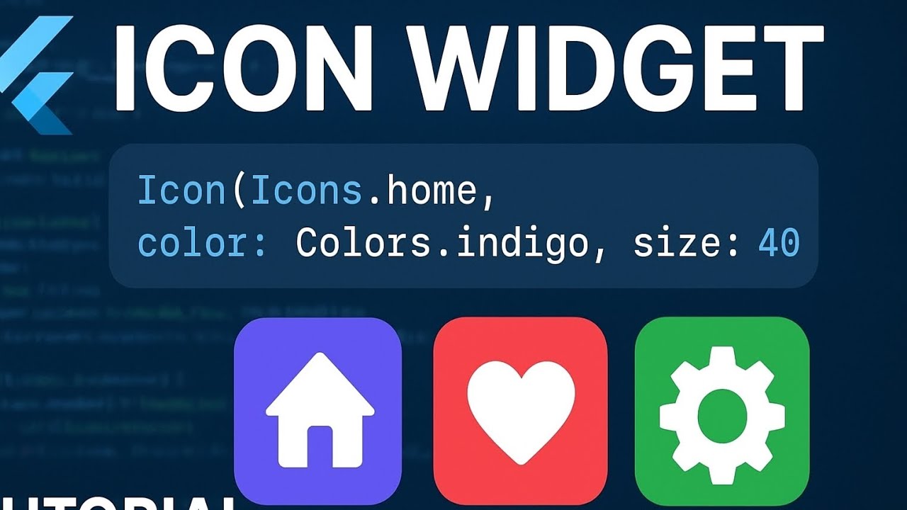 Flutter Icon Widget || Icon Widget Explanation ||beginner friendly ...