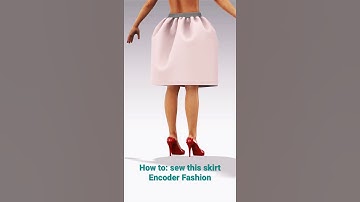 How To Sew a Basic Gathered Skirt in clo