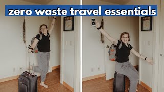 ZERO WASTE TRAVEL ESSENTIALS + minimalist packing only a carry on for 2 weeks!
