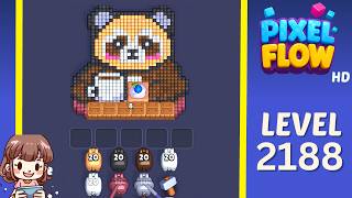 Pixel Flow Level 2188 Solution Walkthrough