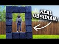 I Built A Real Life Nether Portal! (Real Obsidian!)