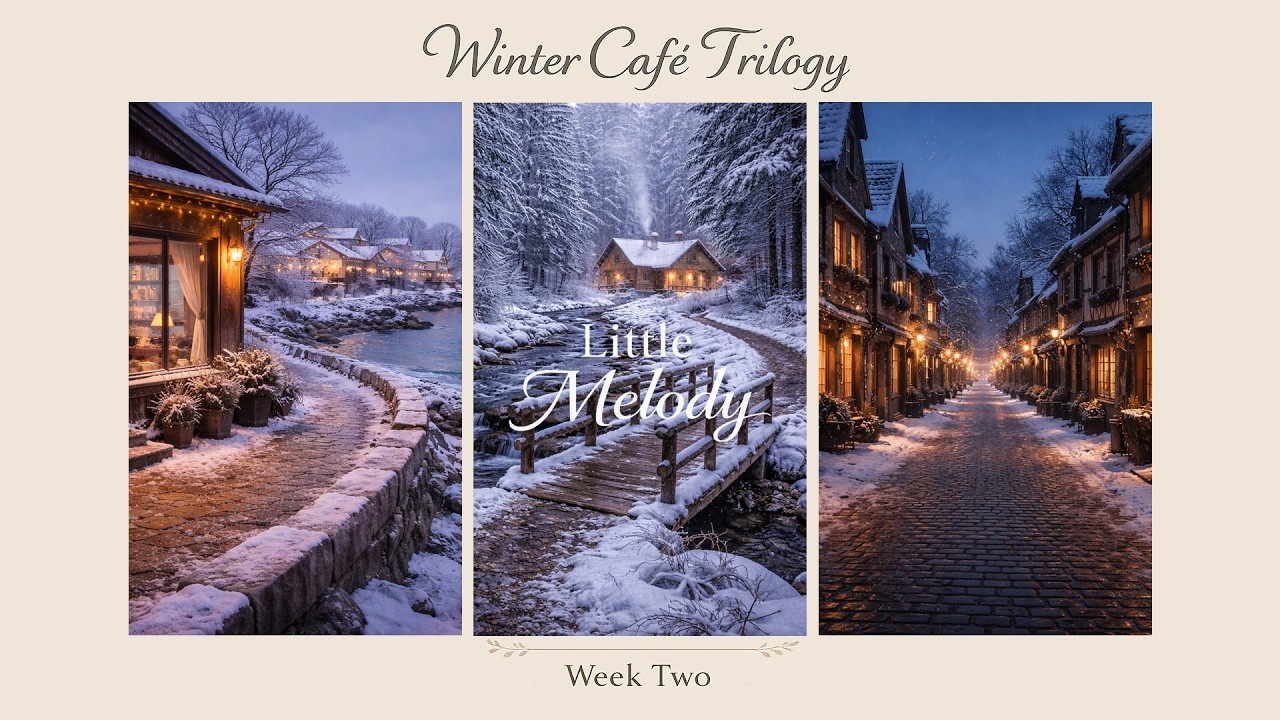 Winter Café Trilogy – Week Two | Seaside, Cabin & Old Town (36 Instrumental Tracks) | Little Melody