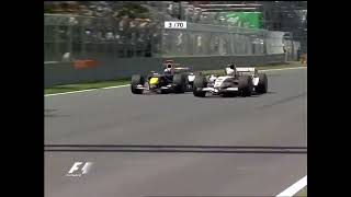 F1 – David Coulthard overtakes Jenson Button (natural sound) – Canada 2006