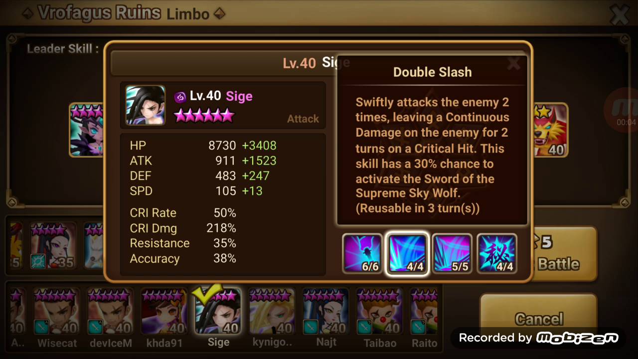 Summoners War | Test | Dark Samurai - Sige - YouTube