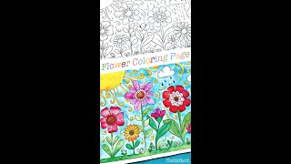 Hattifant Color Spring - a Flower Coloring Page free for you to download