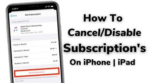 How To Cancel/Disable Apple iD Subscriptions On iPhone iPad | New 2023 |