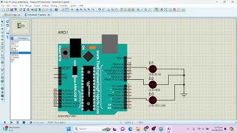 LEDs blinkng using Arduino Uno | Proteus Simulation | Embedded Systems |#arduino #embedded_system