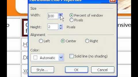 Microsoft Office FrontPage 2003 Add a horizontal line