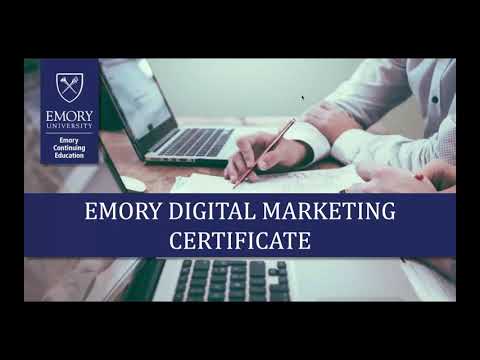 Emory x Pathstream Digital Marketing Certificate Webinar Video