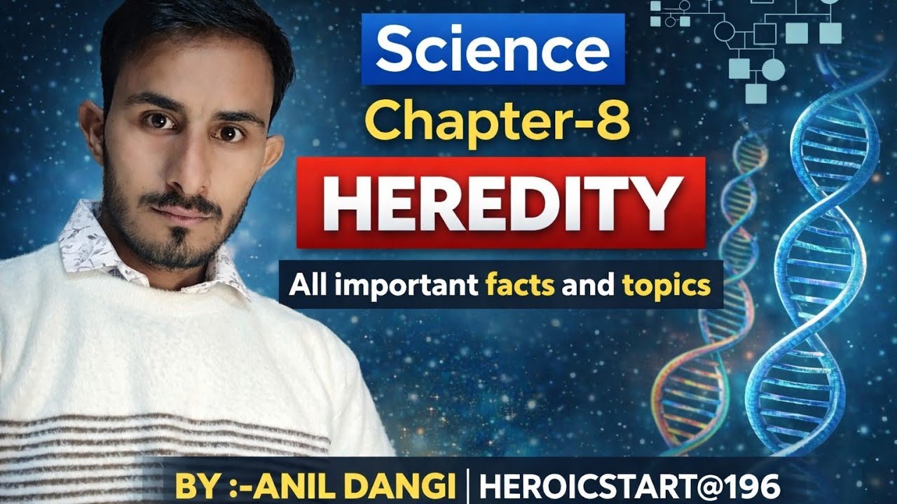 💯💯Heredity Chapter-8 of Class 10th ||Science all important topics Including ||
