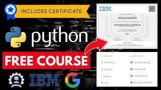 FREE Python Courses with Certificate | Learn Python for Free in 2024 screenshot 2