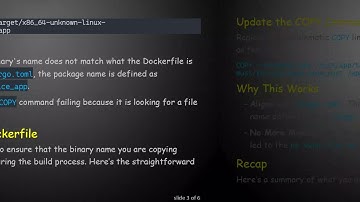 Fixing the COPY Failed Error in Your Rust Dockerfile