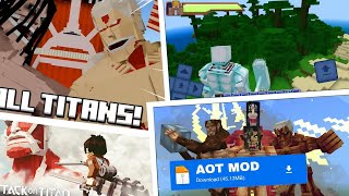 RYP Attack on Titan MOD Minecraft PE Download | #minecraft #addon screenshot 5