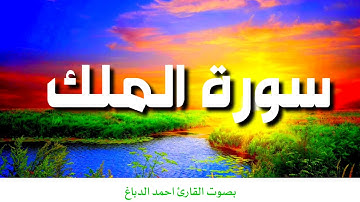 سورة الملك || بصوت القارئ احمد الدباغ