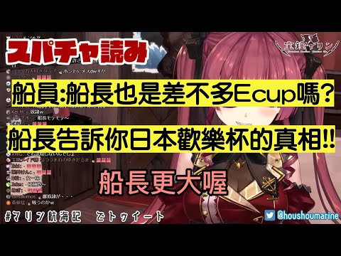 船長的比E還要大!!!! 親自告訴你們日本Cups的真相!!!! 【Hololive精華/中文翻譯】