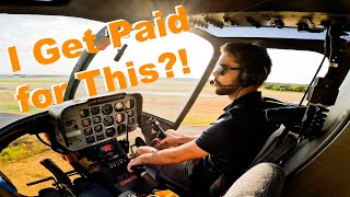 How I make money with Aviation  Bell 206 Helicopter VLOG