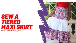 Sew A Tiered Maxi Skirt With Free Pattern & Sewing Tutorial by Happiest Camper 1,705 views 1 year ago 6 minutes