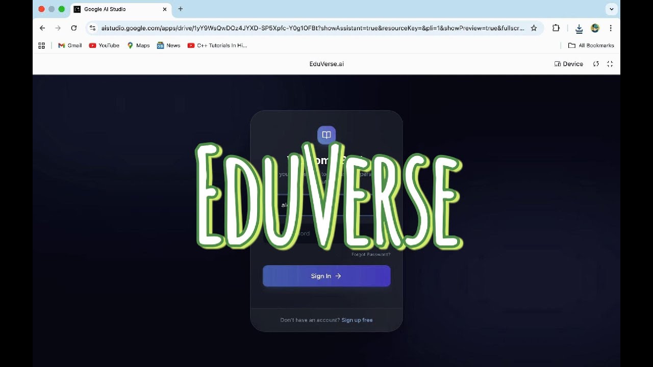 EduVerse – Smart Learning Assistant - YouTube