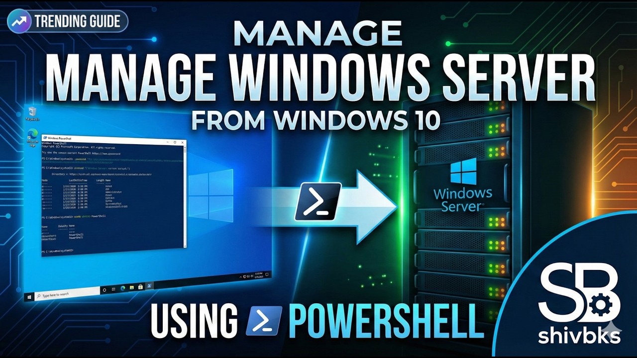 REMOTE SERVER POWERSHELL - YouTube