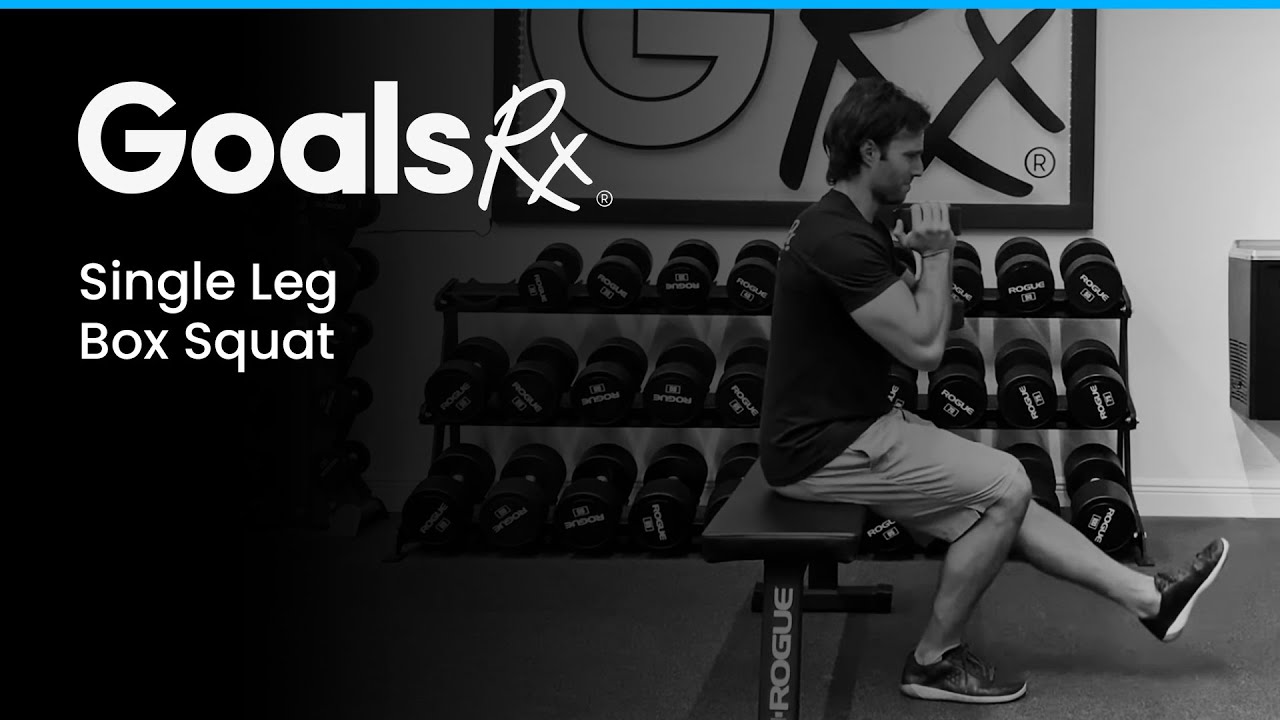 Single Leg Box Squat - YouTube