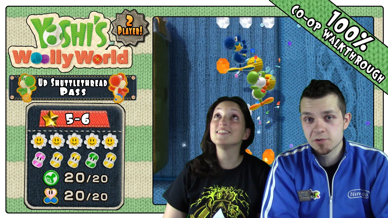 Yoshi's Woolly World - Co Op 100% Walkthrough Part 42 - World 5-6