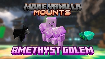 More Vanilla Mounts Amethyst Golem - For Mythicmobs and Model Engine