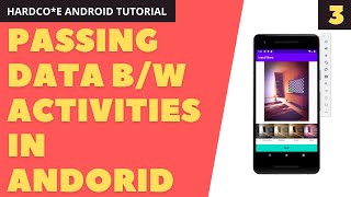 3. Passing Data Between Activities in Android | HARDCORE Android Development Tutorial 🔥