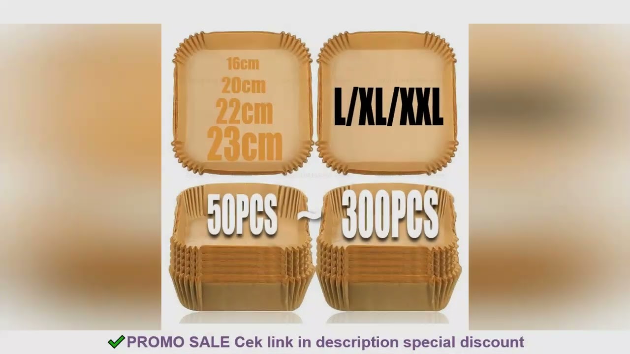 Air Fryer Paper Oven Paper Disposable Send Brush Non-Stick Airfryer Baking Papers Liners Parchment P