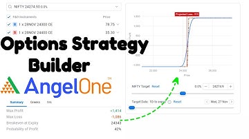 How to use Options Strategy Builder in Angel One Trading Platform !!