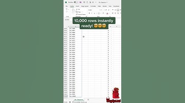 Excel Sequence in one Click 💯🔥! #excelshorts #shorts
