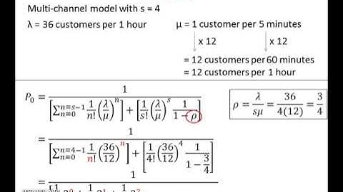 Multi-channel Queuing Model