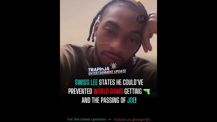 Swiss Lee states he could’ve prevented World Dawg getting shot and the death of Joe 😢