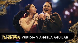 Que agonia! Yuridia y Ángela Aguilar en premios lo nuestro 2024!