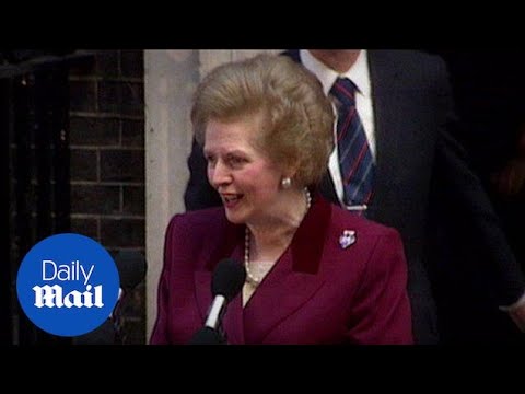 Margaret Thatcher resignation speech in 1990 - Daily Mail