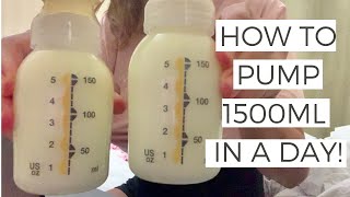 HOW TO PUMP A LOT OF BREASTMILK!! | PUMPING ROUTINE