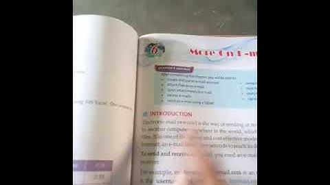 More on E- mail  part -1 in Hindi computer class 6