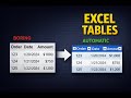 How to Create and Format Tables in Excel