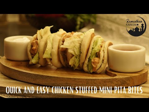 "Quick and Easy Chicken-Stuffed Mini Pita Bread: Perfect for Ramadan Iftar"