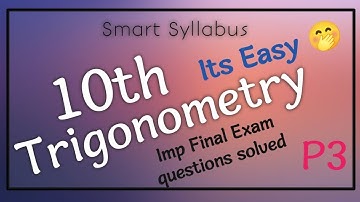 10th Trigonometry If sin θ = 12/13 then  cos θ & tan θ