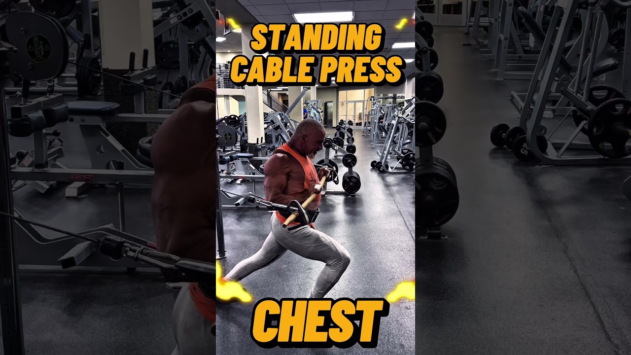STANDING CABLE CHEST PRESS #workout #motivation #muscle #workouttips #exercise