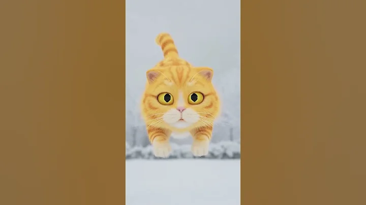 He jumped into the Snow and INSTANTLY regretted it ❄️🙀 #shorts #cat #fail