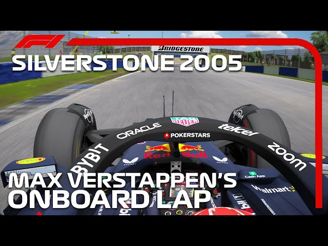 F1 Silverstone’s Bridge Layout (2005) | Max Verstappen Onboard class=