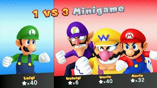 Mario Party 10 - Mario vs Luigi vs Wario vs Waluigi - Haunted Trail (Master Difficulty)