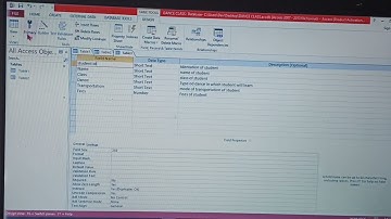 Chapter 2- Access- Creating a Database| Practical explaination