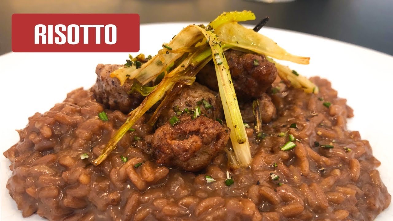 How to cook Red Wine and Sausage Risotto Risotto ai Nebbiolo e