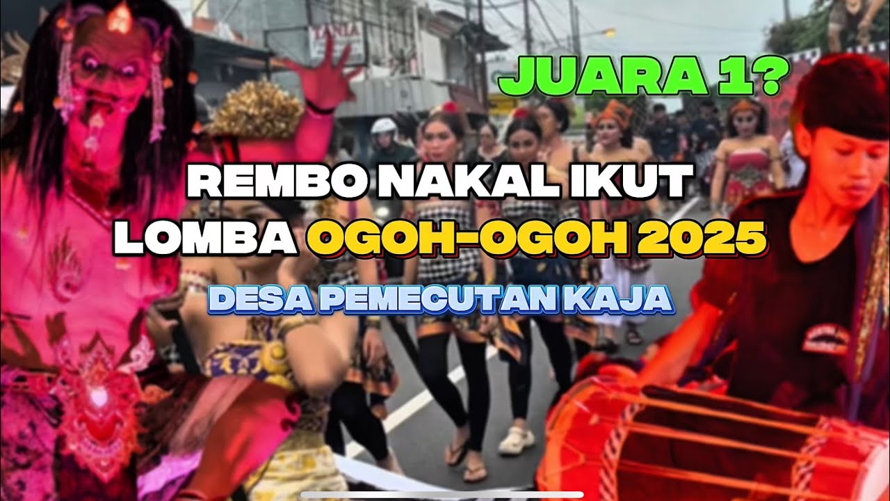 REMBO NAKAL ikut Lomba OGOH-OGOH di desa pemecutan kaja denpasar 2025 waktu ngerupuk #ogohogohbali